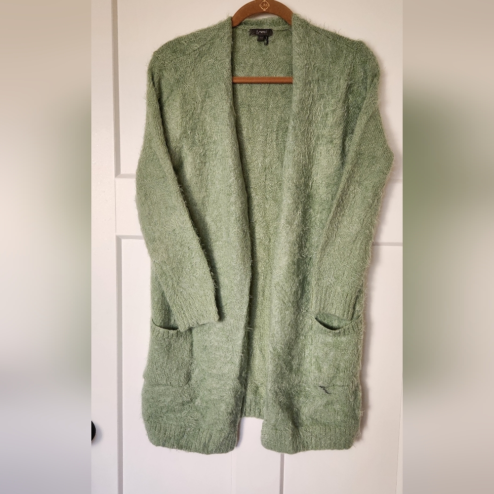 Cozy Green Women's Cardigan